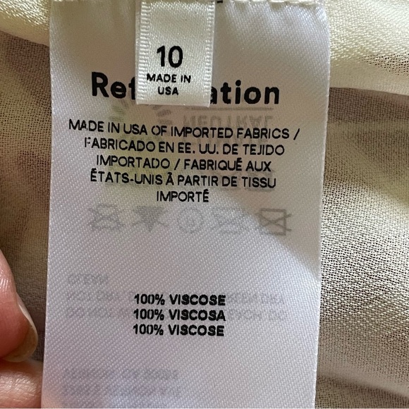 Reformation Alisa Heart Love Red and White Sundress with Flutter Sleeves NWT - Picture 14 of 16